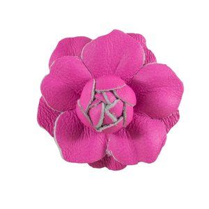 Fleur'd Pins - Neon Pink Mini Leather Gardenia